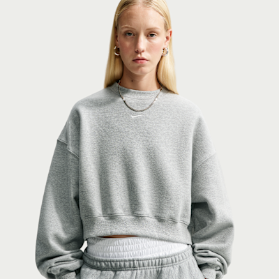 Nike Studio Fleece Medium Weight Women's Oversized Cropped Crew